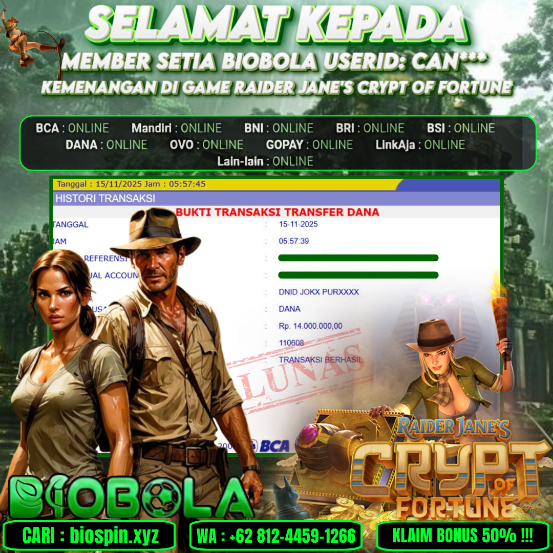 PG GAME RAIDER JANE'S CRYPT OF FORTUNE 14 JT DI BAYAR LUNAS !!!