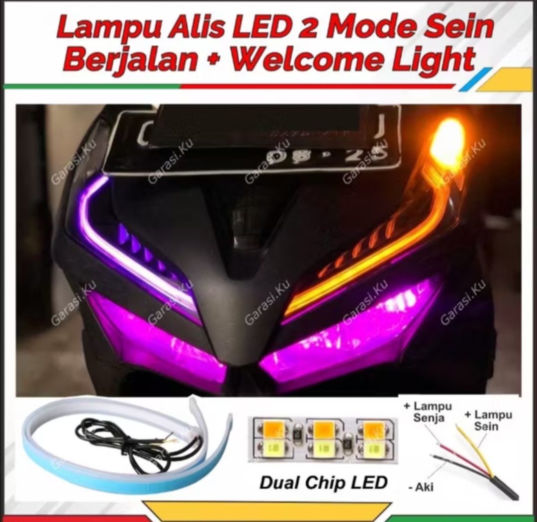 Lampu alis LED running
