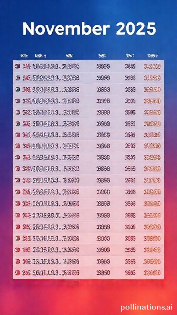 Stock indices as of November 13, 2025