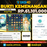 BUKTI KEMENANGAN 15 NOVEMBER  2025 DI SUN PRINCESS RP.61.101.000