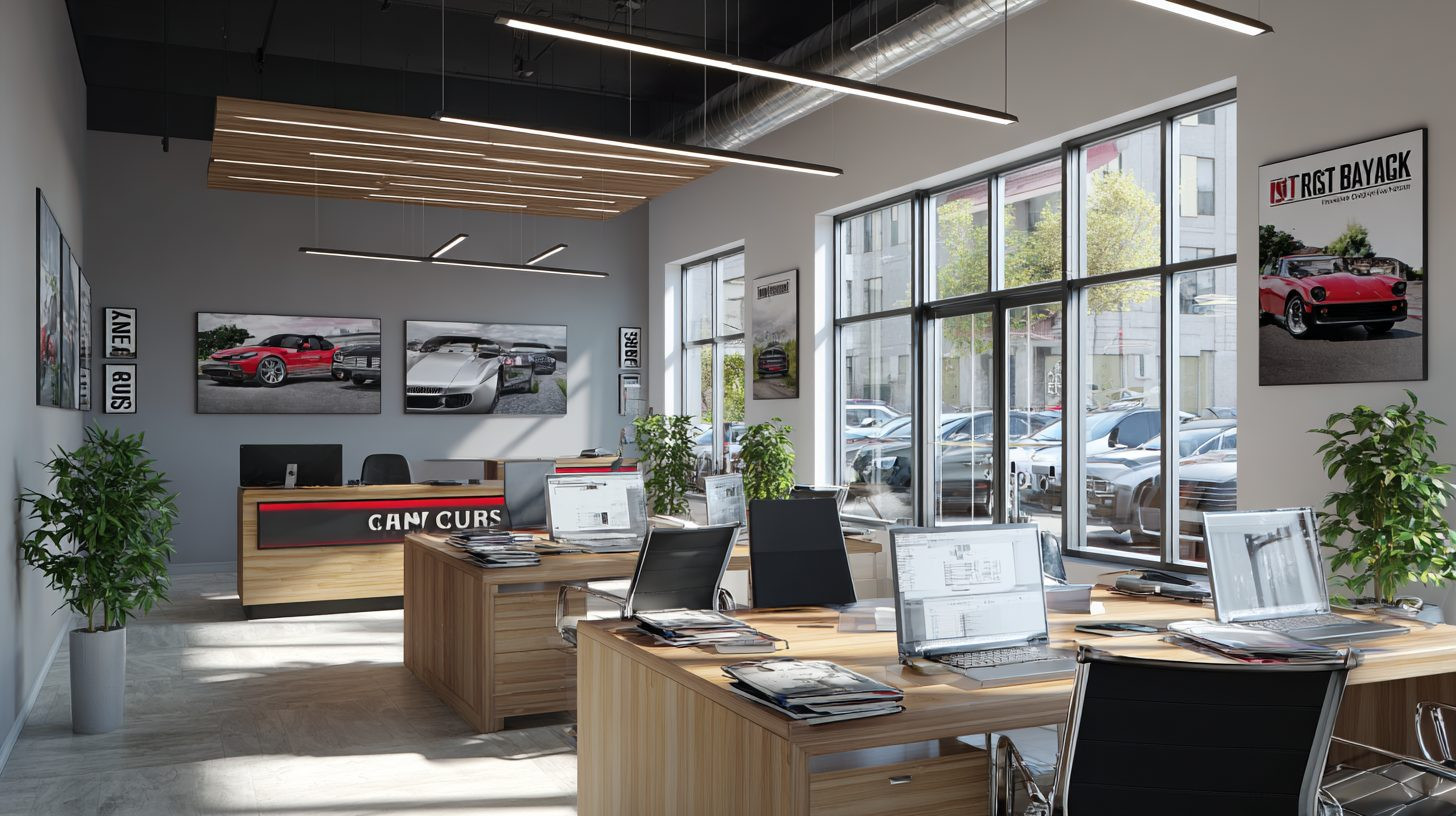 Интерьер офиса компании по выкупу автомобилей