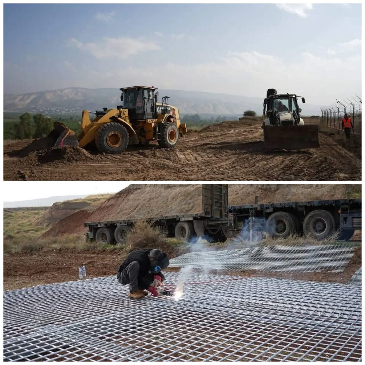 الاحتلال يشرع في بناء جدار على أراضٍ بمحافظة طوباس في الأغوار الشمالية....