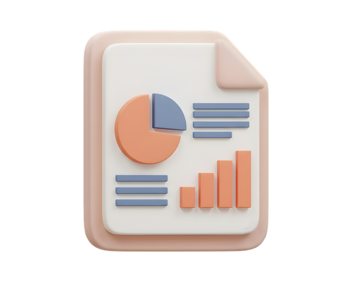 vecteezy 3d render of a document with charts and graphs business 59879807.png