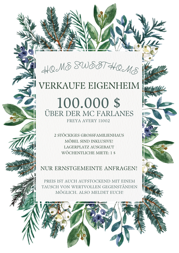 Grün Creme Aquarell Tannenkranz Weihnachten Veranstaltung Flyer.png