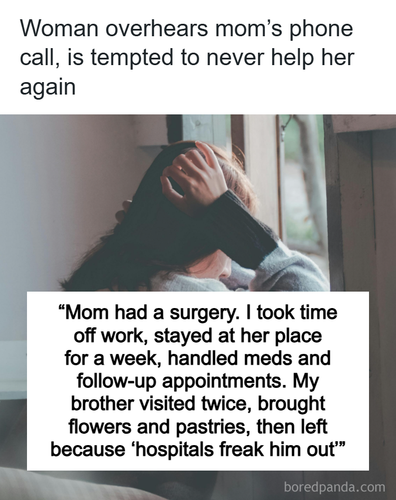 woman upset lazy brother golden child.png