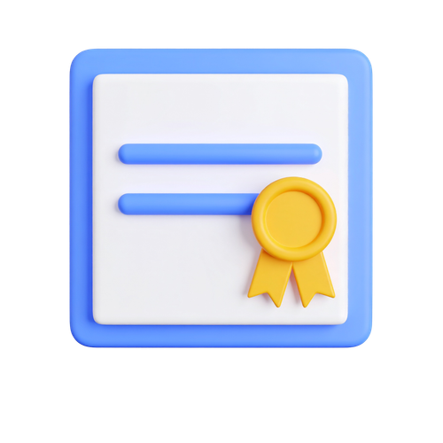 vecteezy blue and white graduation certificate with seal on 68656718.png