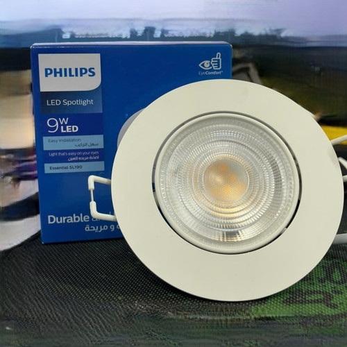 den downlight am tran chieu diem led philips sl190 rd 090 mb 9w 2700k wh gm 850lm (2).jpg