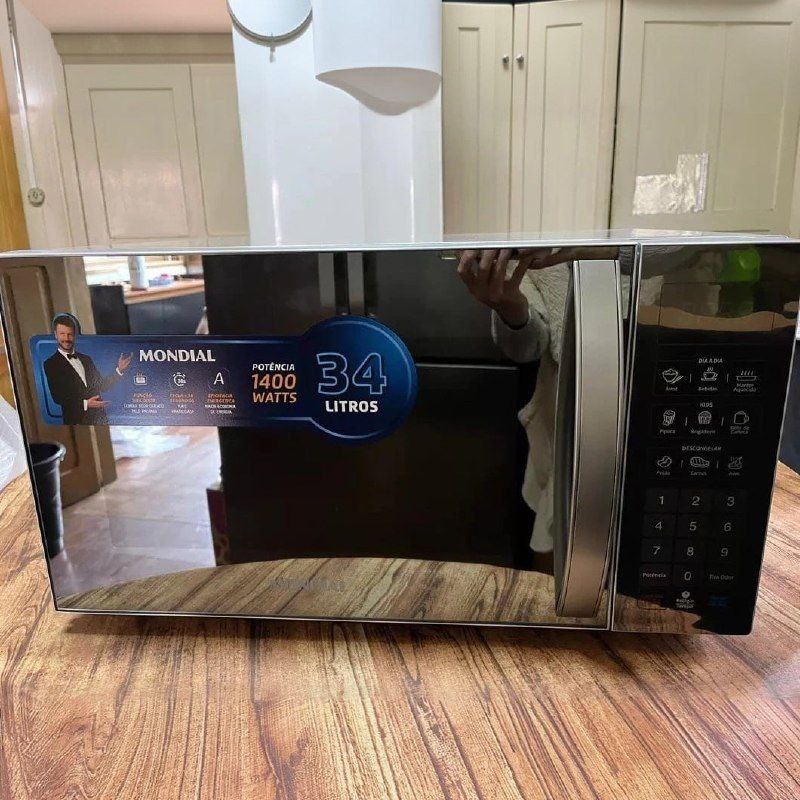 Forno Micro Ondas Mondial Line Mo0234e Manter Aquecido 34l