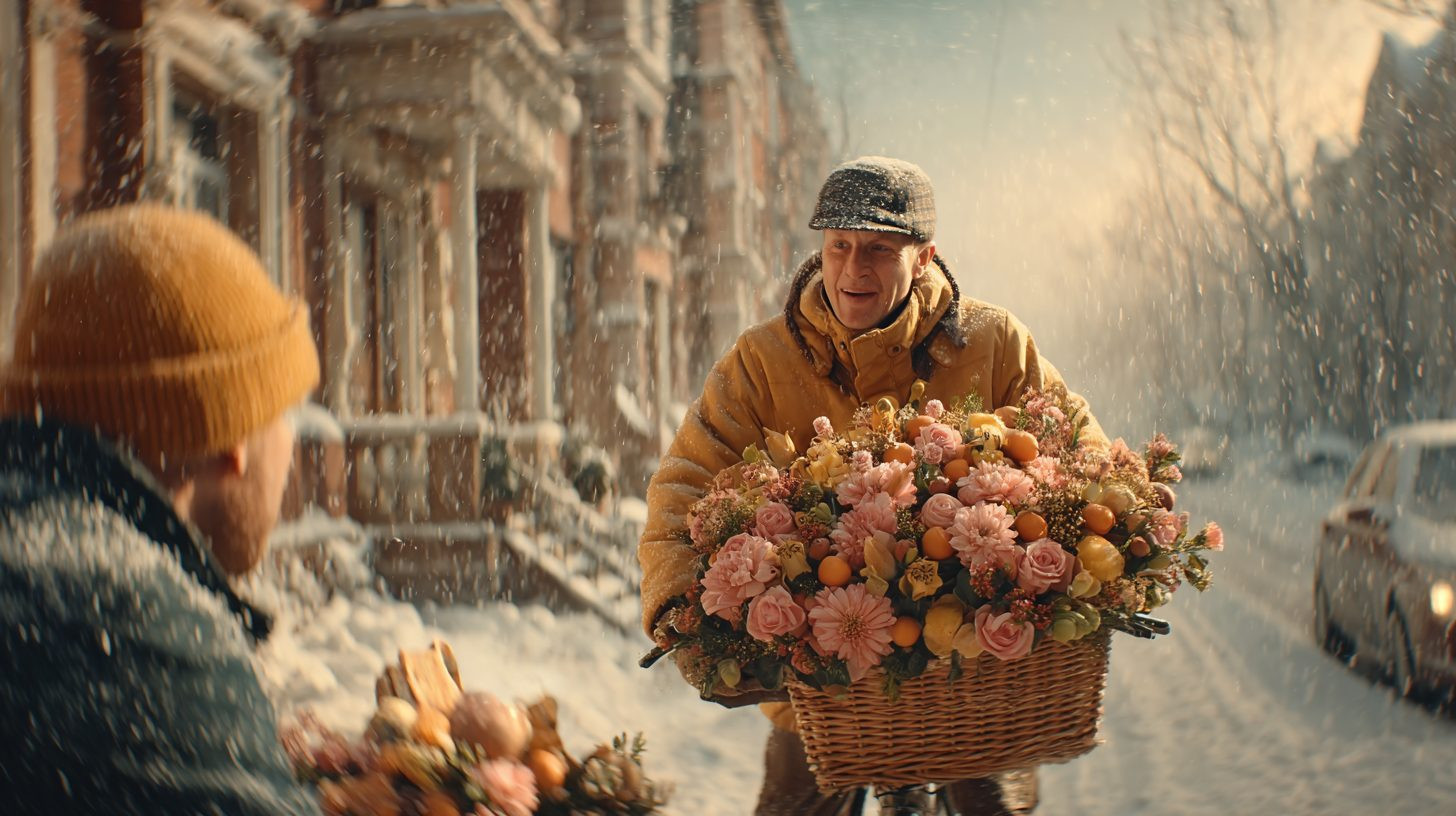 Процесс доставки съедобного букета в России