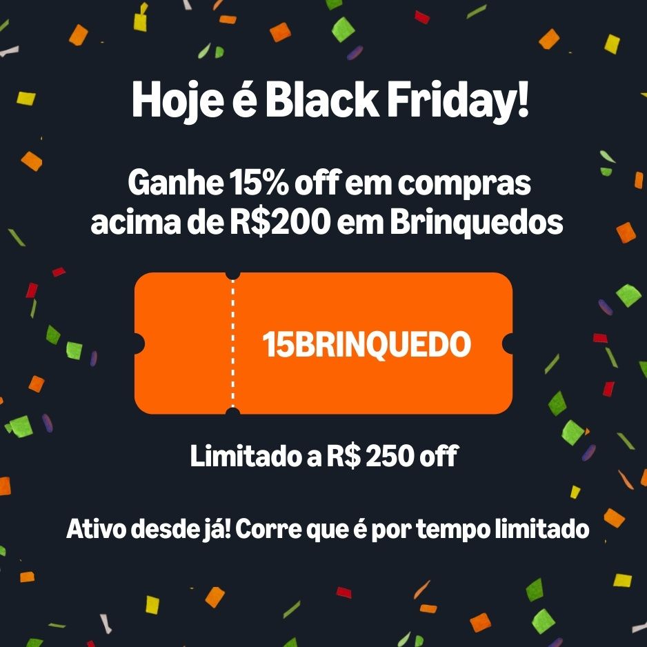 Cupom de 15% off em Brinquedos Infantis