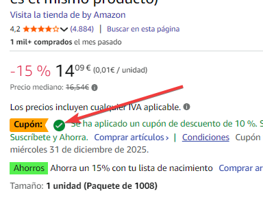 cupón amazon