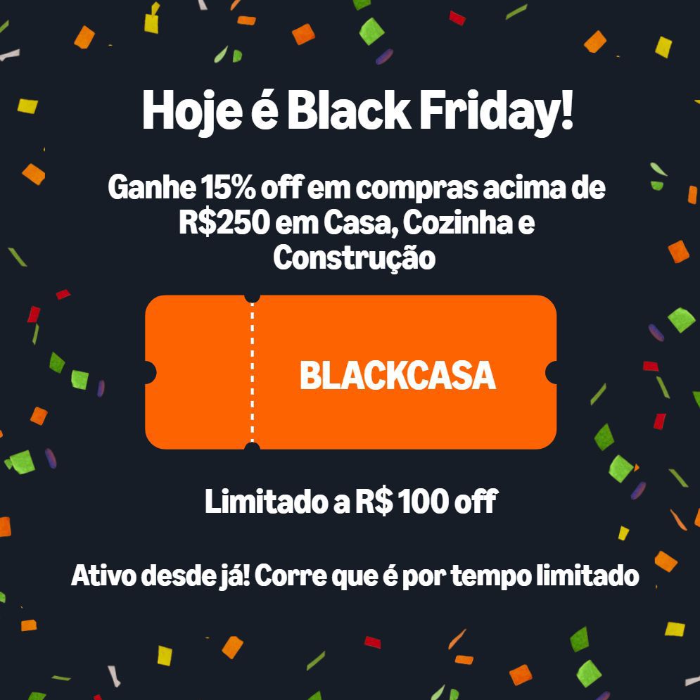 Cupom 15% OFF em compras acima de R0, Limitado a R$ 100 off – Casa, Cozinha e Construção na Amazon