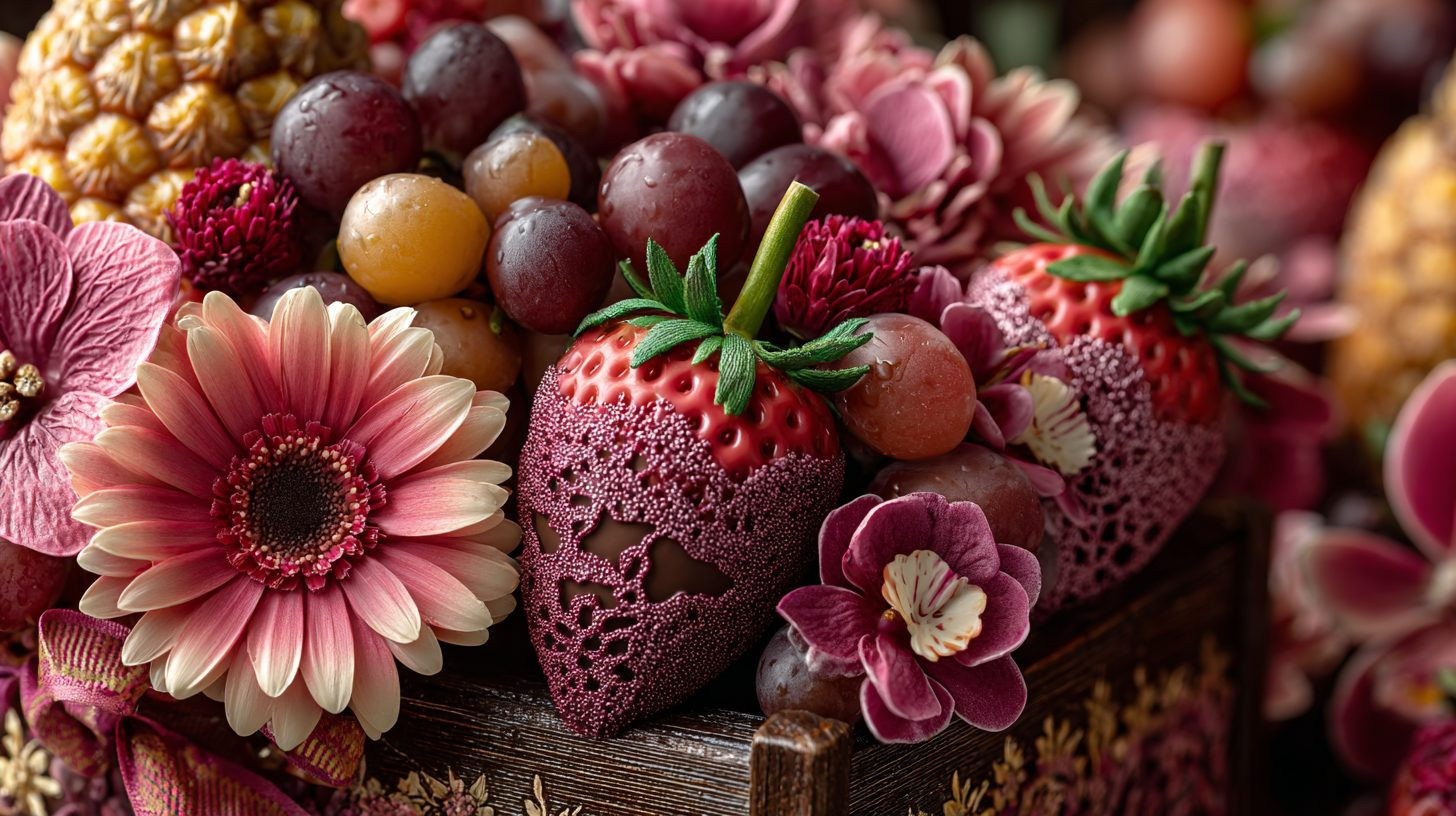 Различные виды съедобных букетов для женщин в Томске