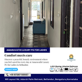 Feel at home away from home at Amaravathi Luxury PG for Ladies.