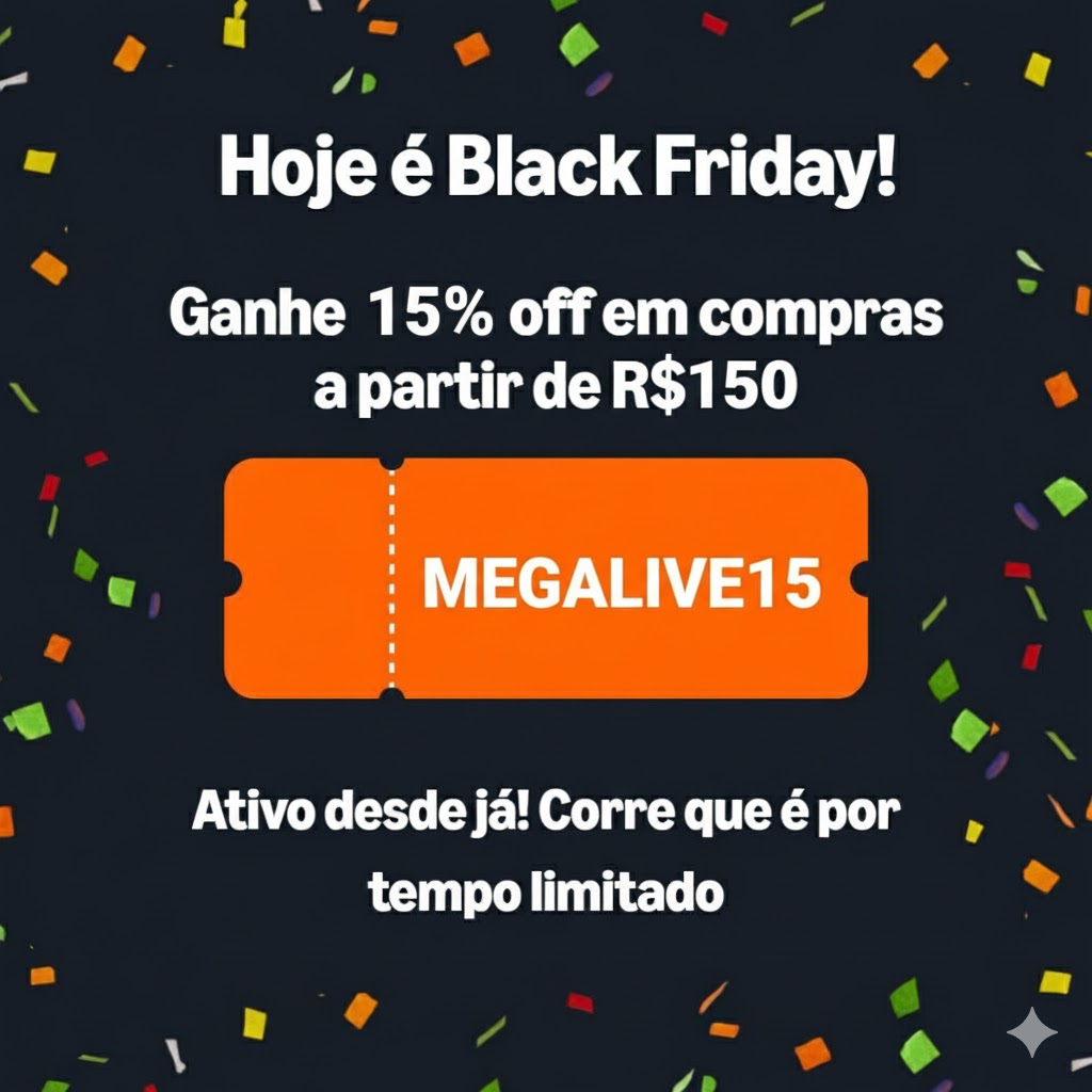 Ganhe 15% off em compras a partir de R0