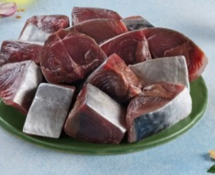 Red Tuna(ചൂര മീൻ), Skinless Curry Cut,500g,Gross Weight Before Cleaning/Cutting