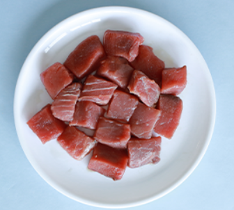 Red Tuna(ചൂര മീൻ), Skinless Fry Cut,500g,Gross Weight Before Cleaning/Cutting