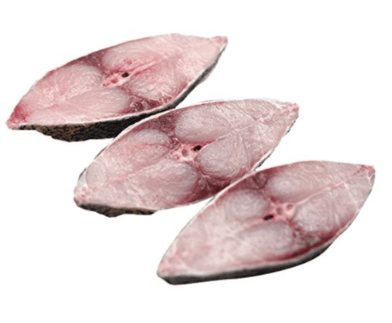 White Pomfret/WhiteAvoli(ആവോലി) Slice Cut, 500g,(3/4pc), Whole Cleaned, Gross Weight Before Cutting & Cleaning