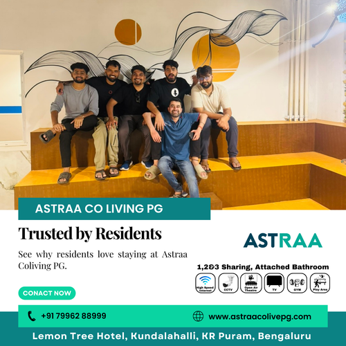 Astraa Coliving PG is highly rated for cleanliness, safety, and comfort..png