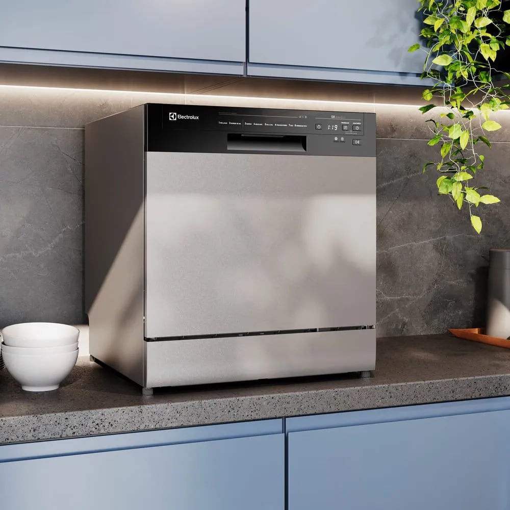 Lava-louça Electrolux Inox Com Programa Lava E Seca LS08E Cinza