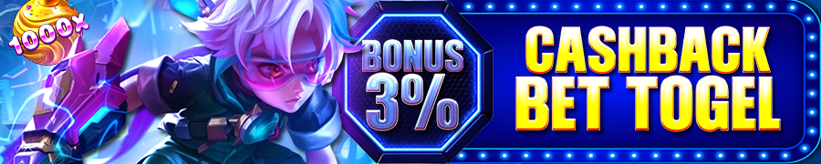 VENUS4D Bonus Cashback Mingguan 3% (khusus togel)