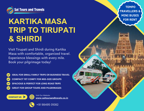 Experience divine blessings at Tirupati and Shirdi this Kartika Masa with Sai Tours.
