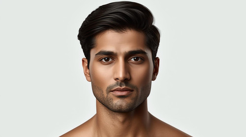 Hyperrealistic portrait of a North Indian male with Side Swept Hair, front facing, clean white backg.jpg