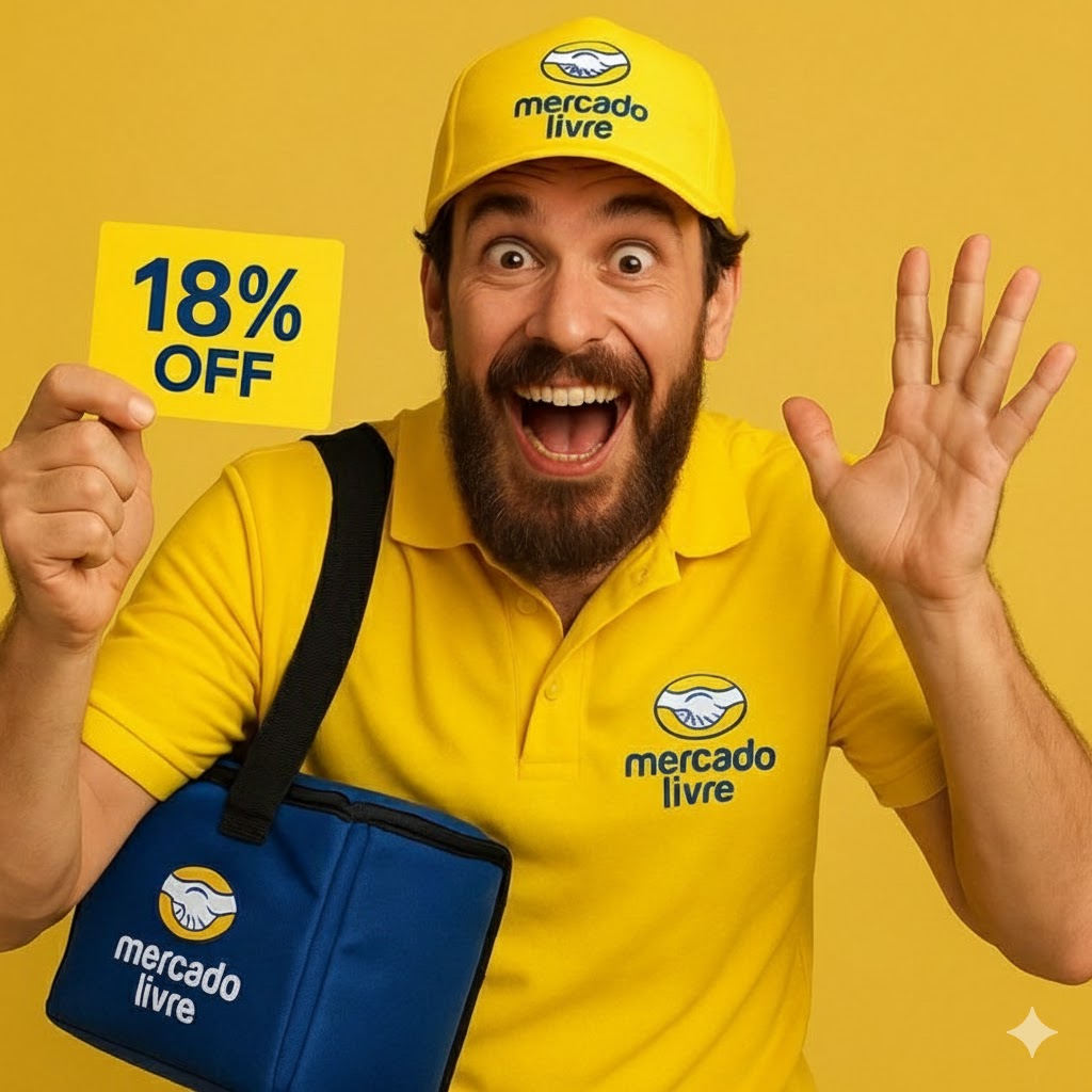 18% OFF nas compras acima de R$ 79 – Limitado a R$ 200 no Mercado Livre
