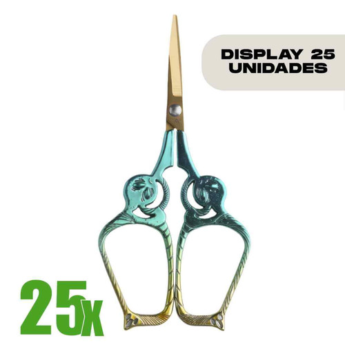 Tesoura Abduzido Alien Draco GreenGold Unidade (3) (1)