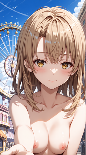 ブルーモト いろはちゃん、遊園地で全裸露出 その2 131855368 p53