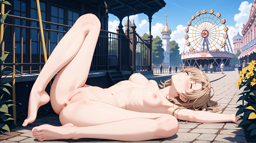 ブルーモト いろはちゃん、遊園地で全裸露出 その1 131855162 p32