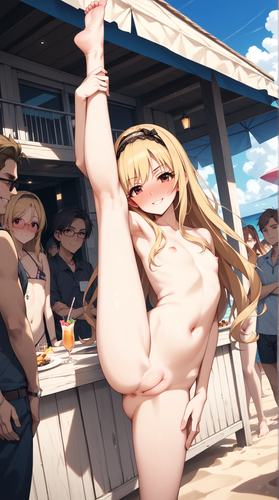 ブルーモト お嬢様風金髪ちゃんの裸見せ 130121032 p16