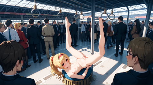 ブルーモト ちとせちゃん、駅で全裸露出する。 130962687 p31