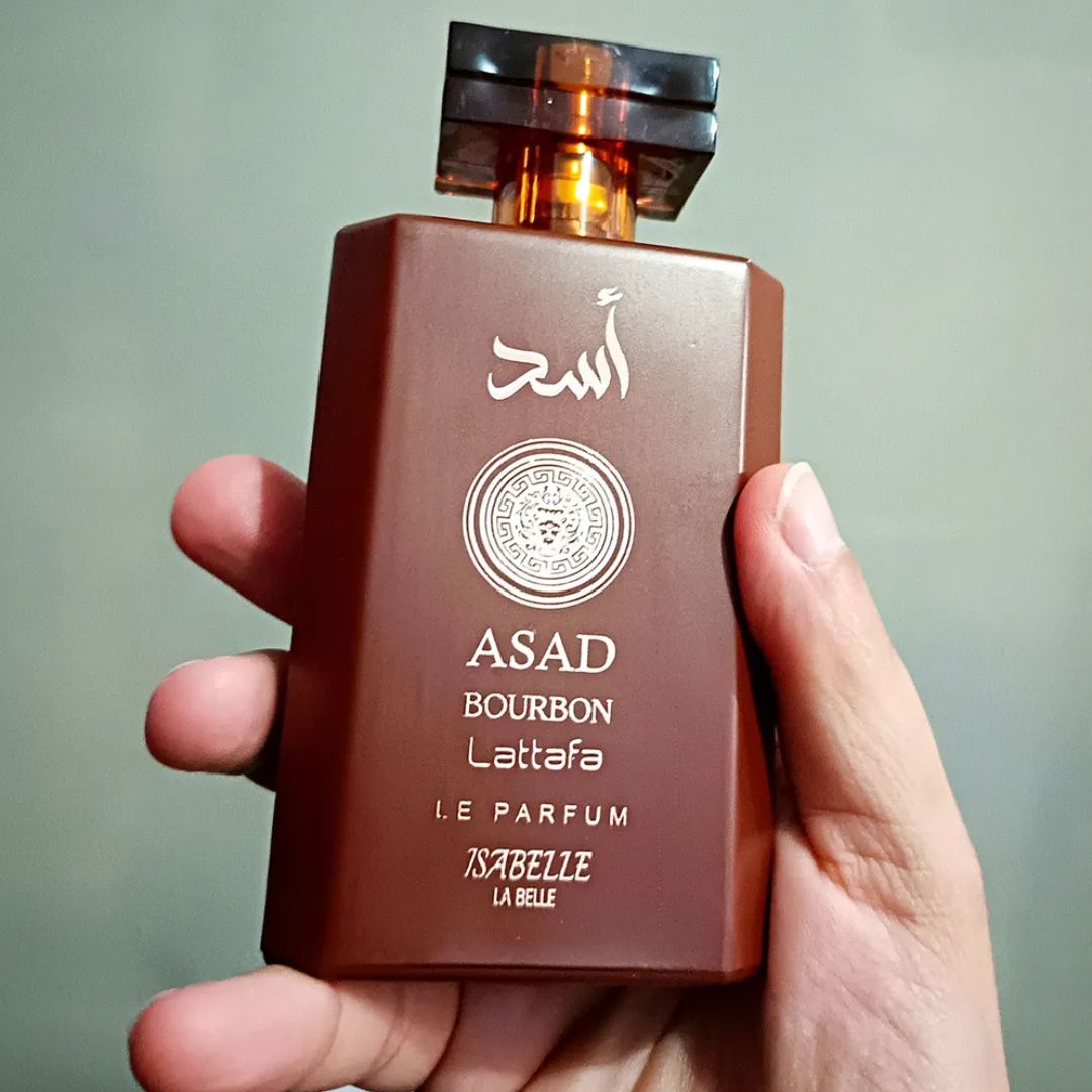 Perfume Arábe Asad Bourbon 100ml – Marca Isabelle La Belle | Fixação Intensa, Notas Amadeiradas Marcantes E Elegância Masculina