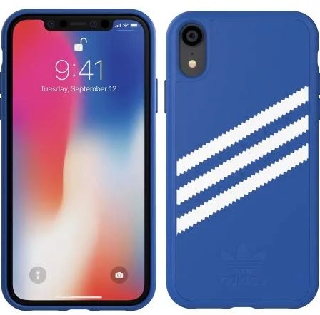 iPhone XR Adidas 3 Stripes Snap Case Blue White.png
