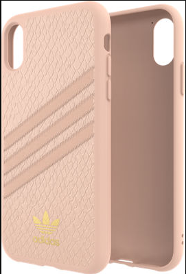 Adidas 3 Stripes Snap Case for iPhone XR Pink Rose Gold 2.png