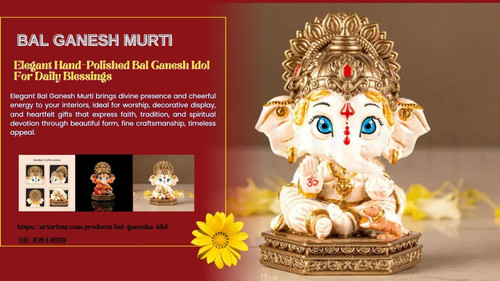 Bal Ganesh Murti Bringing Joy Blessings And Positive