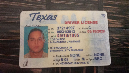 Alejandro Coronado license.jpg