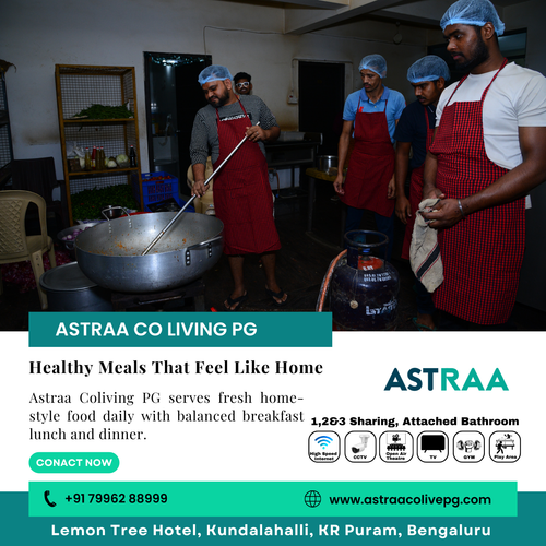 Astraa Coliving PG serves healthy home-style food prepared fresh every day..png