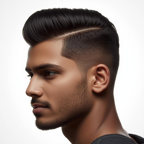 Hyperrealistic portrait of a North Indian male with a Comb Over (clean side part), crisp studio ligh.jpg