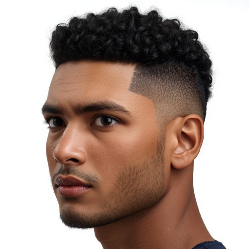 Hyperrealistic portrait of a North Indian male with a Curly Top haircut (tight curls on top, neat si.jpg