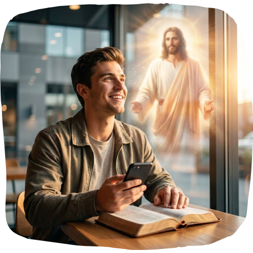 Pessoa estudando a Bíblia