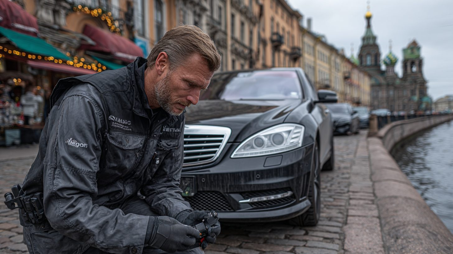 Осмотр автомобиля специалистом выкупной компании в Санкт-Петербурге