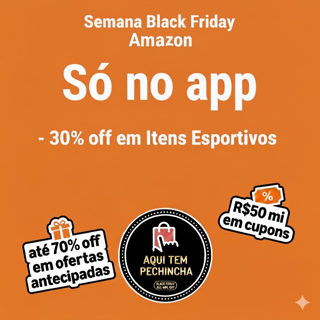 Só no app – 30% off em Itens Esportivos na Amazon