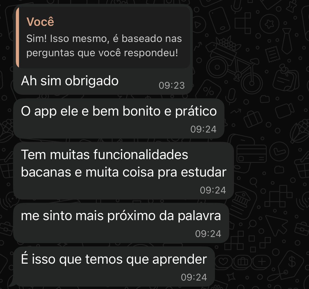 Depoimento de usuário 3