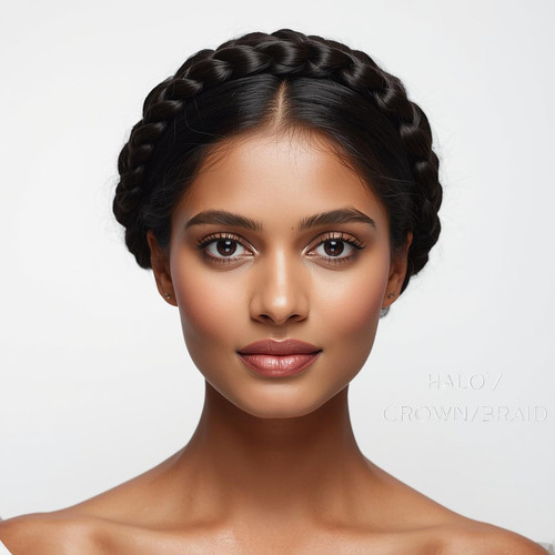 Front facing portrait of a beautiful 24 year old Indian fair skinned woman with a Halo Crown Braid —.jpg