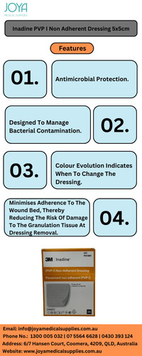 Inadine PVP I Non Adherent Dressing 5x5cm Joya Medical Supplies.jpg
