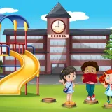 ilustrasi gedung sekolah