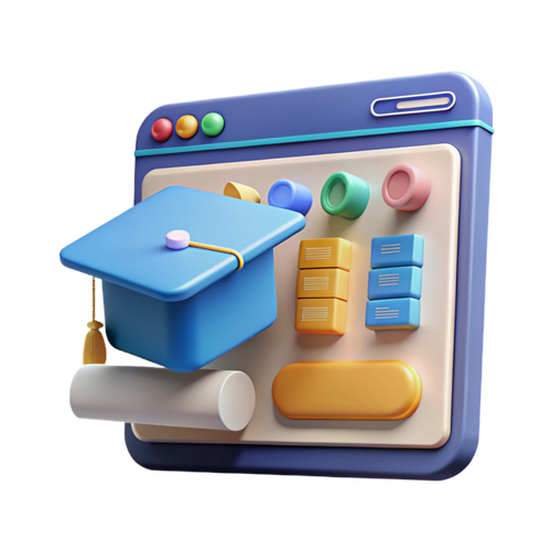 vecteezy dramatic quintessential online education platform interface 60341137.png