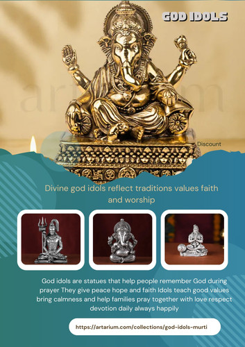 Sacred god idols inspire belief hope unity devotion
